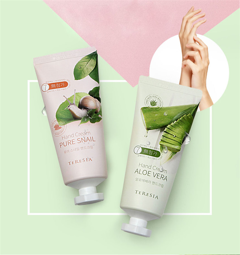 【韩国进口】teresia aloe vera hand cream 100ml 芦荟护手霜 lh03