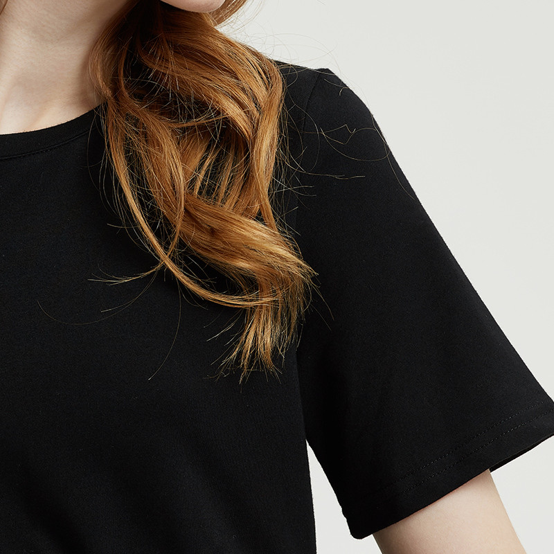 WEWE夏季收腰显瘦简约连衣裙4