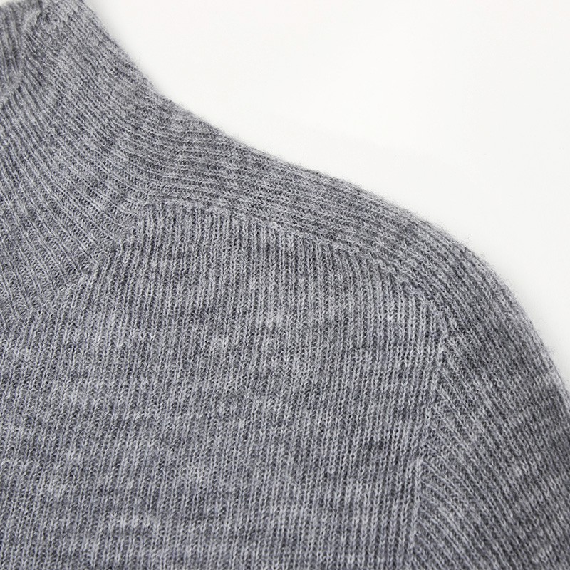 WEWE/唯唯 冬季新品半高领纯色显瘦贴身保暖绵羊毛打底衫4